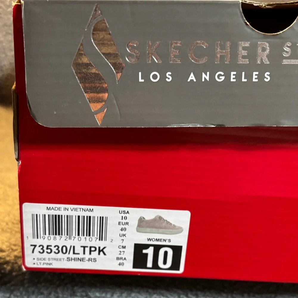 Skechers Women's Light Pink Lace-Up Sneakers - Picture 6 of 6